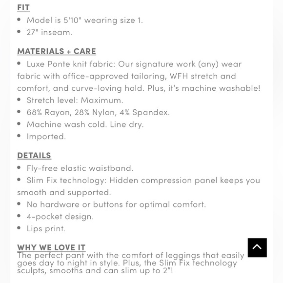 Torrid pocket pixie skinny studio lux Ponte high rise pants size 3X - Picture 6 of 6